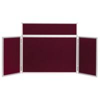 Freestanding Tabletop Display Stand Nyloop Fabric Lightweight 923 x 223mm Red
