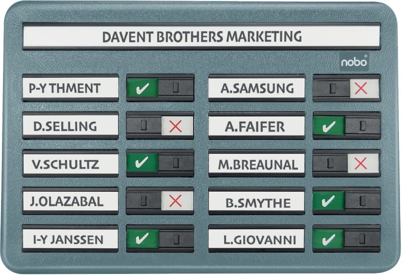 Nobo Notice Board In/Out 35538092 Grey 340 x 21 x 237 mm