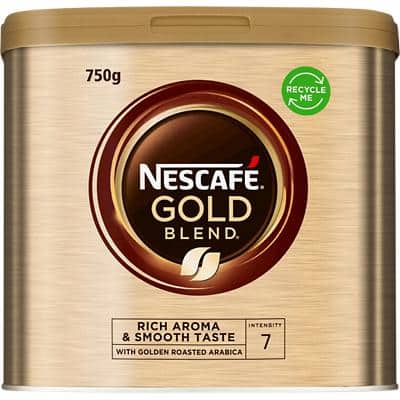 Nescafé Gold Blend Rich & Smooth Caffeinated Instant Coffee Can Ground Medium 750 g