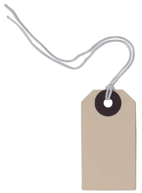 Double Reinforced Heavy Duty Tags 54 x 29 mm Pack 1000