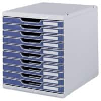 Exacompta Drawer Box System Polyester Light Grey, Blue 28.8 x 35 x 32 cm