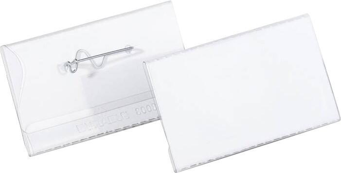 DURABLE Name Badge Pin 17.5 x 8.5 x 18.5 cm Plastic Pack of 100