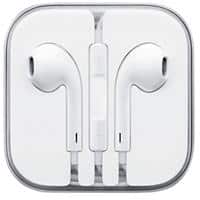 Apple Binaural Wired Stereo EarPods In-Ear 3.5mm Headphone Plug with Microphone White