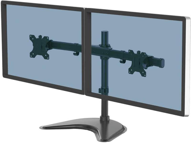 Fellowes Professional 8043701 Dual Monitor Arm Height Adjustable 27 " 889 x 279 x 495 mm Black