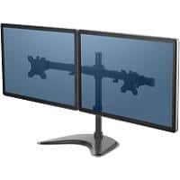 Fellowes Professional Series Dual Horizontal Monitor Arm Height Adjustable Up to 27 inch Black