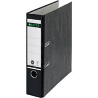 Leitz 180° Lever Arch File A4 80 mm Black 2 ring 1080 Cardboard Marbled Portrait
