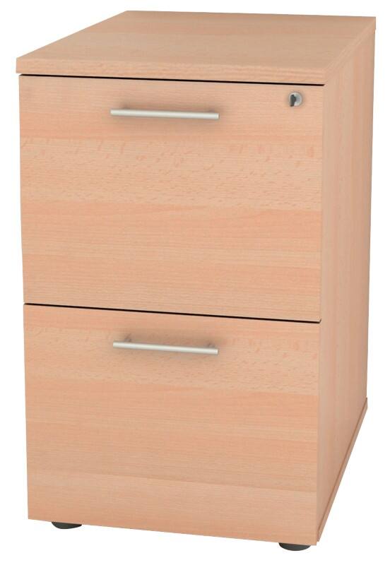 Realspace Filing Cabinet With 2 Lockable Drawers 490 X 550 X 732mm Beech Viking Direct Uk