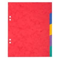 Exacompta Dividers 5 Part A5 Assorted 5 Part Perforated Card Blank