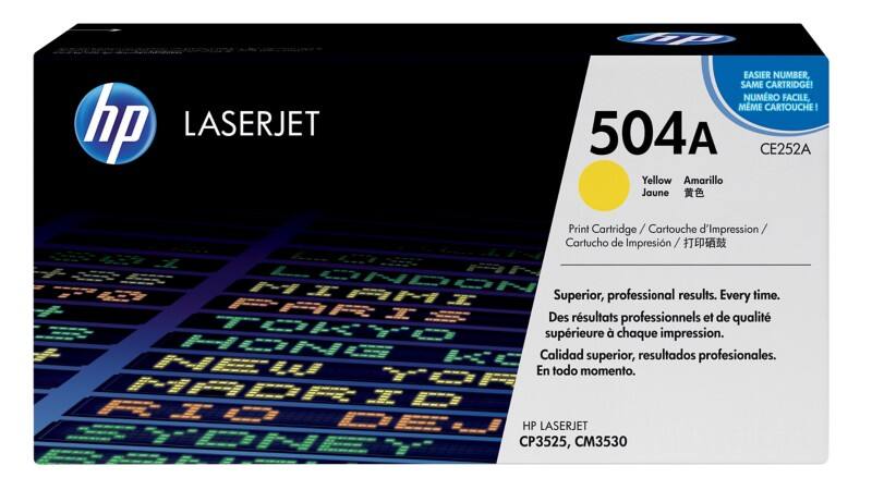 HP 504A Original Toner Cartridge CE252A Yellow