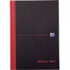 OXFORD Black n' Red A5 Casebound Hardback A-Z Notebook Ruled 192 Pages