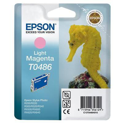 Epson T0486 Original Ink Cartridge C13T04864010 Light Magenta