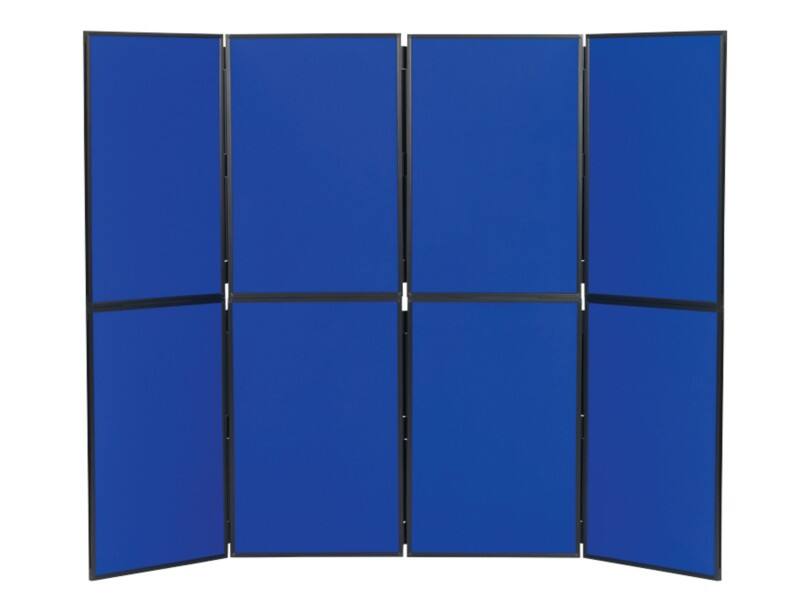Display Stand 8 PVC (Polyvinyl Chloride) 610 (W) x 915 (H) mm Blue Lightweight