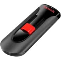 SanDisk USB 2.0 Flash Drive Cruzer Glide 128 GB Black, Red