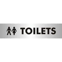 Office Sign Toilets PVC 19 x 4.5 cm
