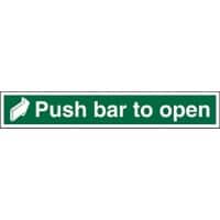 Exit Sign Push Bar To Open PVC 60 x 10 cm