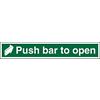 Exit Sign Push Bar To Open PVC 60 x 10 cm