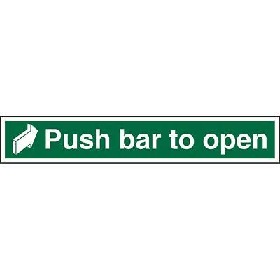 Exit Sign Push Bar To Open PVC 60 x 10 cm