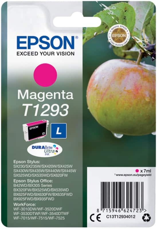 Epson T1293 Original Ink Cartridge C13T12934012 Magenta
