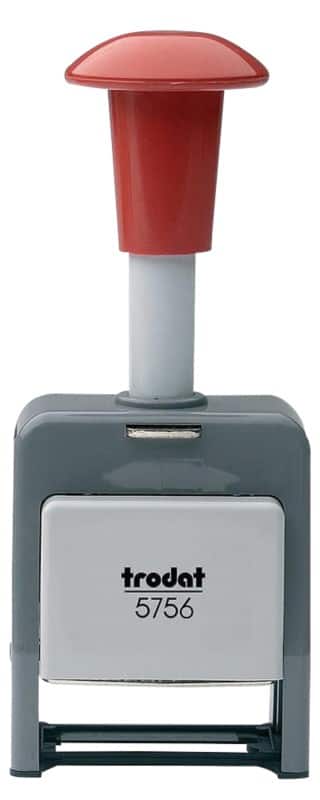 Trodat Numbering Machine 5756-P Black 2.6 x 5.6 cm