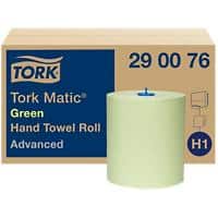 Tork Hand Towels Without feather edge Green 2 Ply 290076 Pack of 6