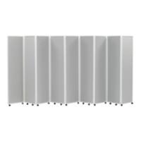 Concertina Screen with 9 Screens Grey 560 x 1,800 mm