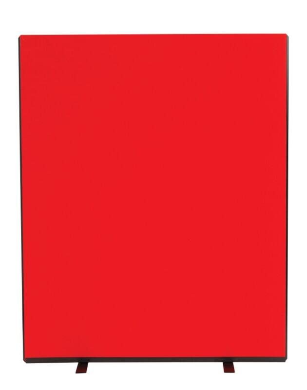 Freestanding Screen Fabric Wrapped 1200 x 1500 mm Red