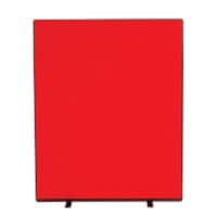 Freestanding Screen Fabric Wrapped 1200 x 1500 mm Red