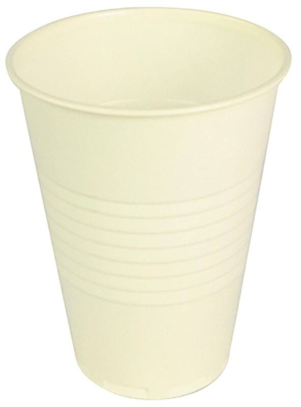Disposable Cups Plastic 200ml White Pack of 2000