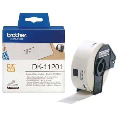 Brother DK-11201 Authentic Address Labels Self Adhesive White 29 x 90 mm 400 Labels