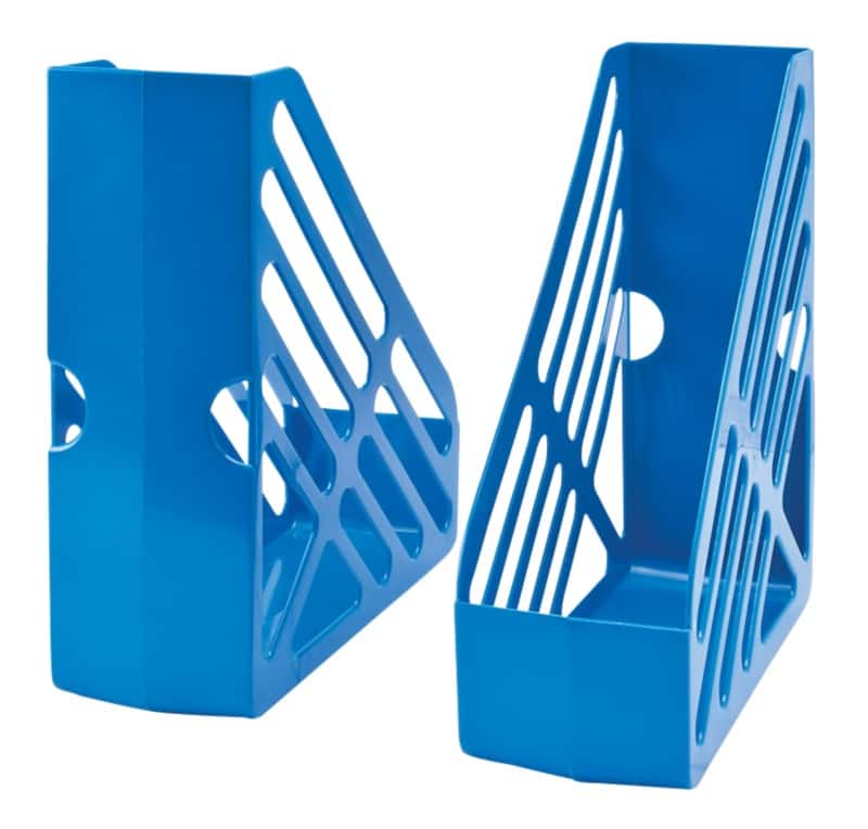 Deflecto Magazine File Plastic Blue 10 x 26.6 x 30 cm