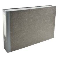 Exacompta PremTouch Lever Arch File A3 80 mm Grey 2 Rings Cardboard Marbled Horizontal