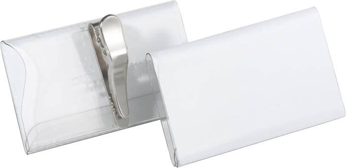 DURABLE Name Badge Crocodile Clip 15.5 x 5.5 x 21.5 cm Plastic Pack of 25