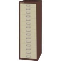 Bisley Multi Drawer Cabinet H3915NL 15 Drawers Brown, Cream 279 x 380 x 860 mm