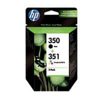 HP 350/351 Original Ink Cartridge SD412EE Black, Cyan, Magenta, Yellow Pack of 2 Multipack