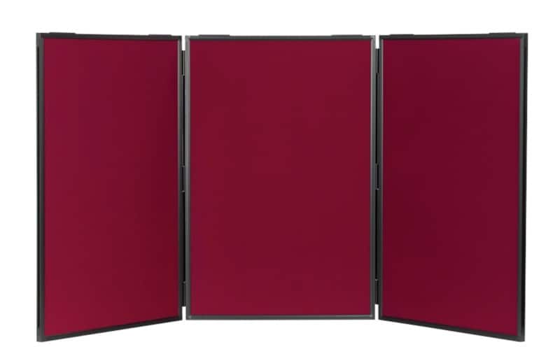Display Stand 3 Nyloop Fabric 610 (W) x 915 (H) mm Red Lightweight