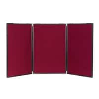 Freestanding Display Stand Nyloop Fabric Lightweight 610 x 915 mm Wine