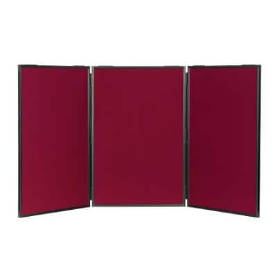 Freestanding Display Stand Nyloop Fabric Lightweight 610 x 915 mm Wine