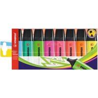 STABILO BOSS ORIGINAL 70/8 Highlighter Assorted Medium Chisel 2-5 mm Refillable Pack of 8