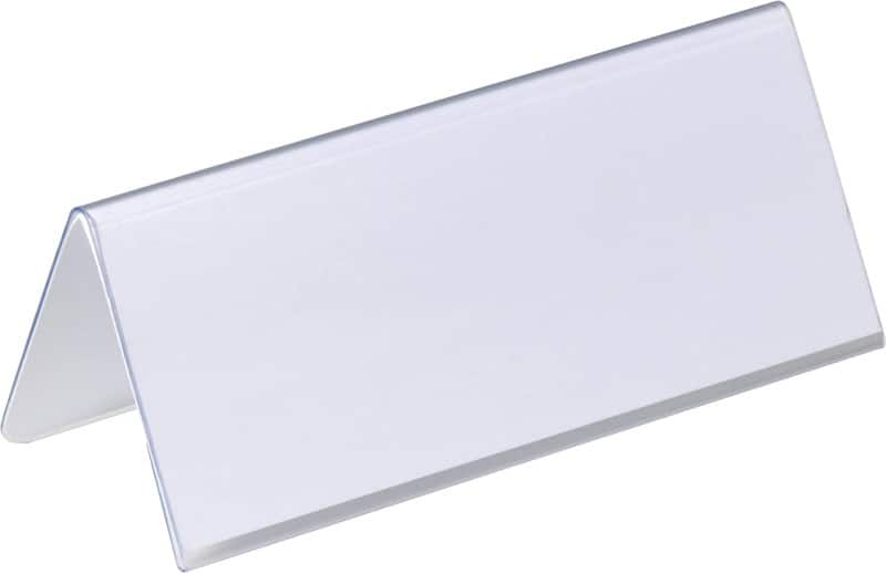 DURABLE Place Card 6.1 x 15 x 12.2 cm PVC (Polyvinyl Chloride) Transparent Pack of 25