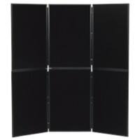 Freestanding Display Stand Nyloop Fabric Double Deck 610 x 915mm Black