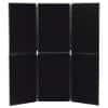 Freestanding Display Stand Nyloop Fabric Double Deck 610 x 915mm Black