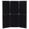 Freestanding Display Stand Nyloop Fabric Double Deck 610 x 915mm Black