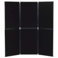 Freestanding Display Stand Nyloop Fabric Double Deck 610 x 915mm Black