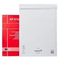 Mail Lite Plus Mailing Bag J/6 White Plain 300 (W) x 440 (H) mm Peel and Seal 79 gsm Recycled 85% Pack of 50