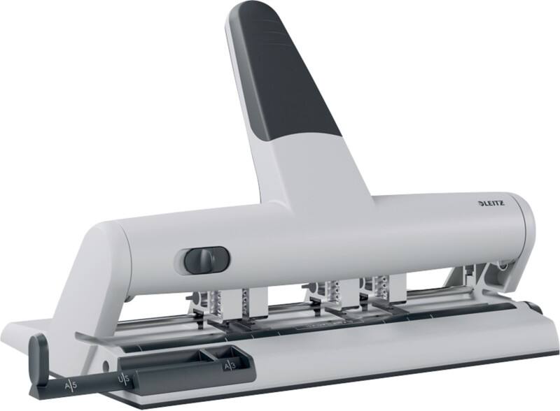 Leitz AKTO Variable Metal Multi Hole Punch 5114 30 Sheets White