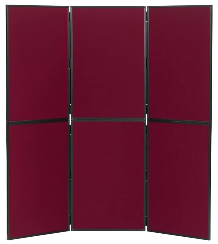 Display Stand 6 Nyloop Fabric 610 (W) x 915 (H) mm Red Foldaway