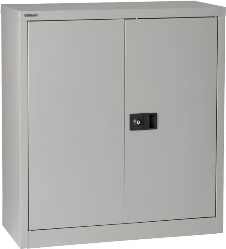 Bisley Regular Door Cupboard Steel Lockable 914 x 400 x 1,000 mm Grey