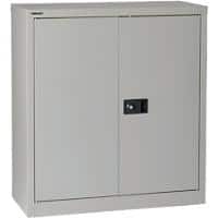 Bisley Regular Door Cupboard Lockable with 1 Shelf Steel E402A01av4 914 x 400 x 1000mm Goose Grey