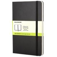 Moleskine Notebook A5 Plain Glued Cardboard Hardback Black Not perforated 240 Pages