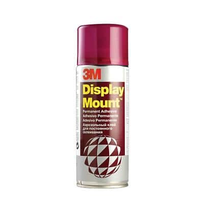 3M Adhesive Spray Display Mount Permanent Transparent 400ml